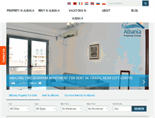 Tablet Screenshot of albaniapropertygroup.com